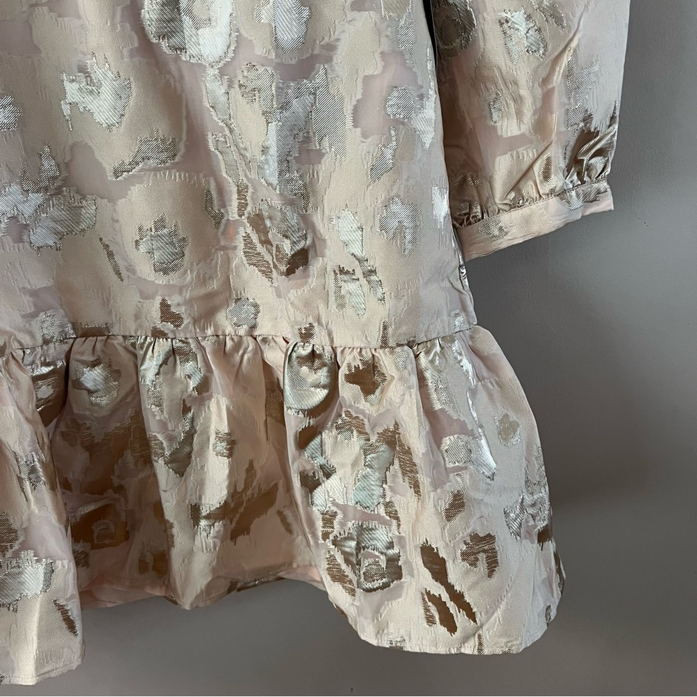 Tuckernuck palmerston mini dress size xxs champagne fil coupe cream beige - Picture 4 of 6